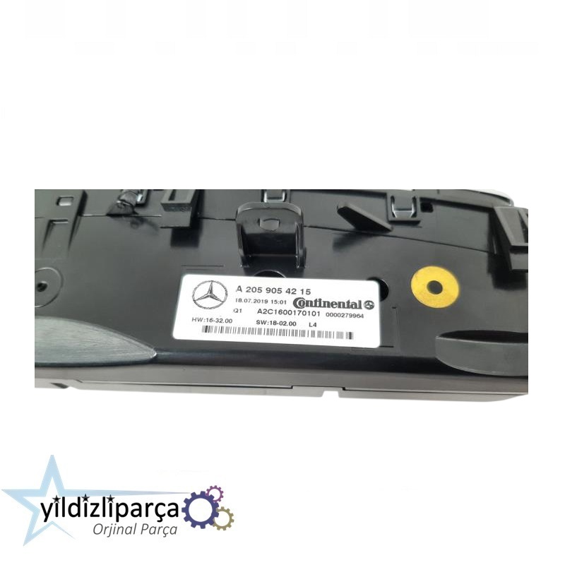 A2059054215 2059054215 Mercedes Klima Kontrol Paneli - Görsel 3