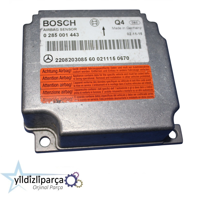 2208203085 2208206385 Mercedes Airbag Beyni